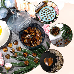 Gerrii tiger's eye heart gift for loved ones on occasions