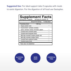Gestaplex veggie capsules close-up highlighting plant-based formula