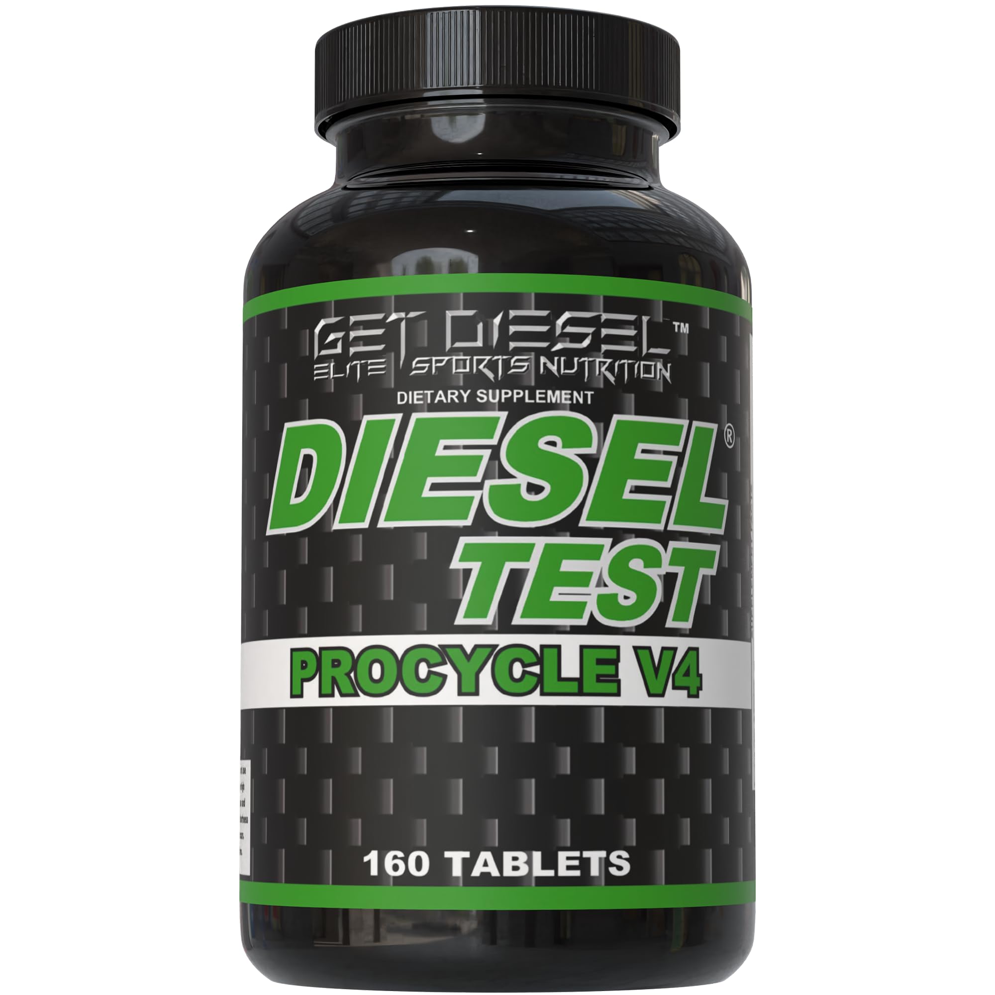 GET DIESEL NUTRITION Diesel Test Procycle bottle front view for workout energy and strength
