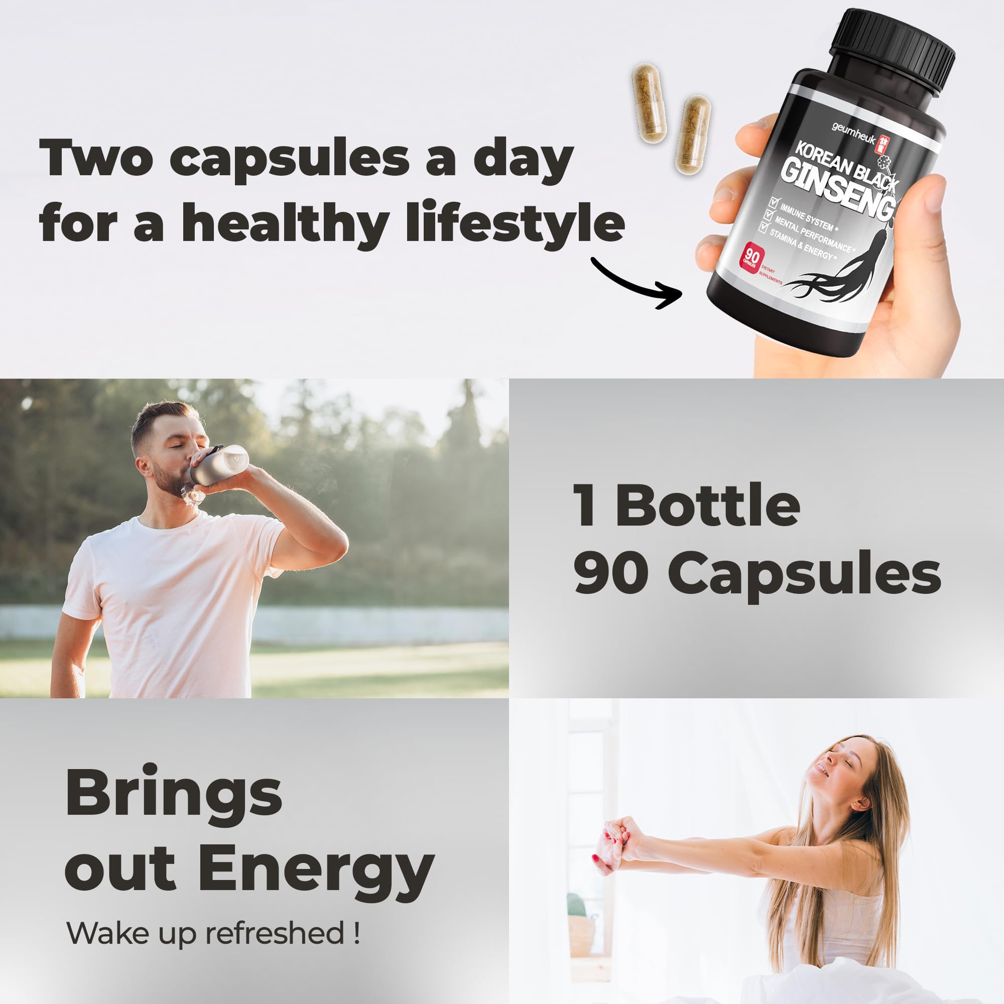 GeumHeuk high ginsenosides packaging signals strong bioactives