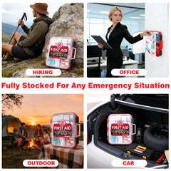 Gevoke 400-piece set suitable for home, car, and outdoor activities