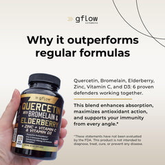 Gflow Elderberry Sambucus extract bottle for daily resilience