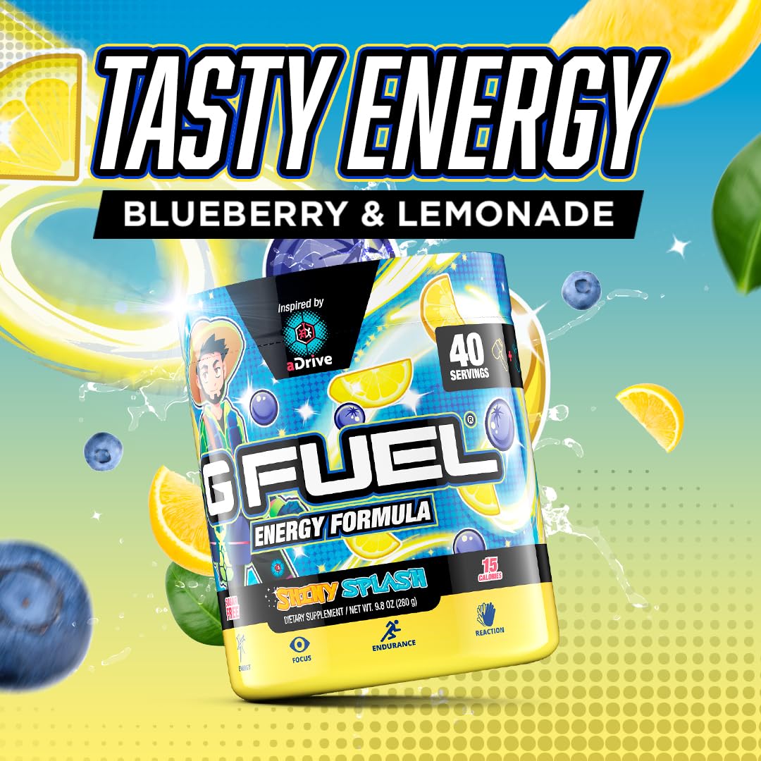 G Fuel aDrive antioxidants and vitamins support a bright, balanced formula