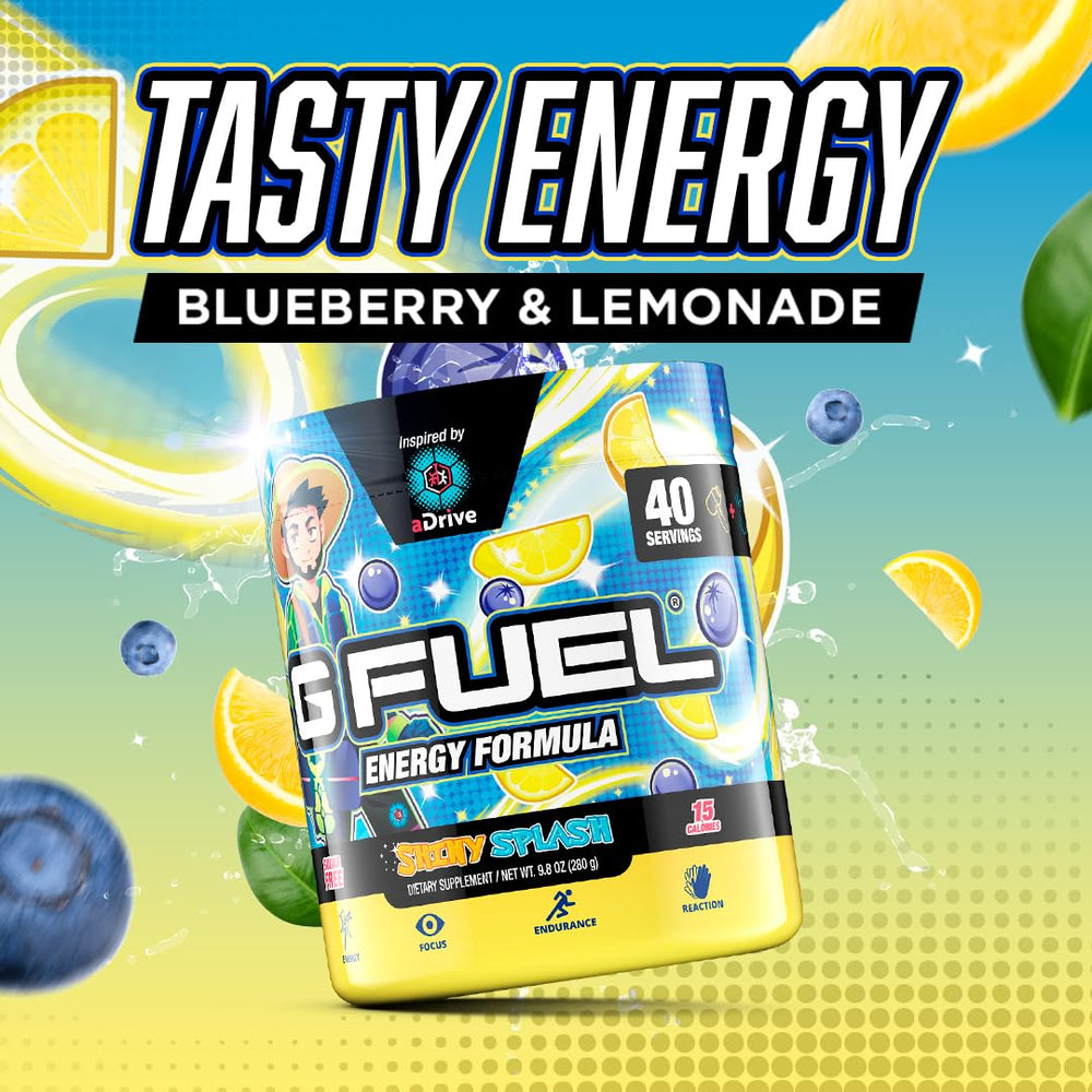 G Fuel aDrive antioxidants and vitamins support a bright, balanced formula