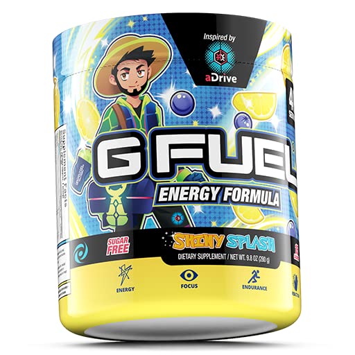 G Fuel aDrive blueberry-lemonade shaker ready for on-the-go refills