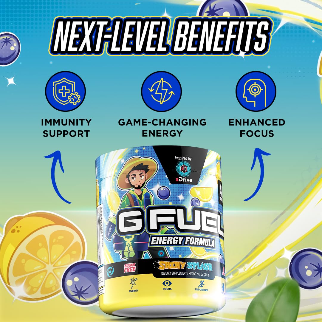 G Fuel aDrive scoop dispensing powder highlights precise servings