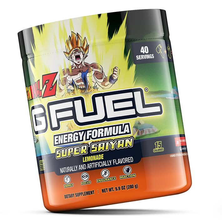G Fuel Dragon Ball Z Lemonade mixed drink after preparation
