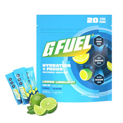 G Fuel Electrolytes Lemon Lime tub front for refreshing hydration and focus