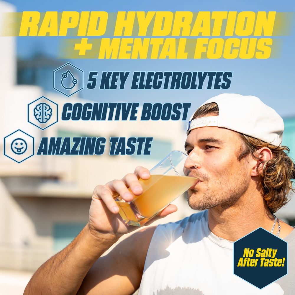 G Fuel electrolytes peach drink in glass with crisp flavor.