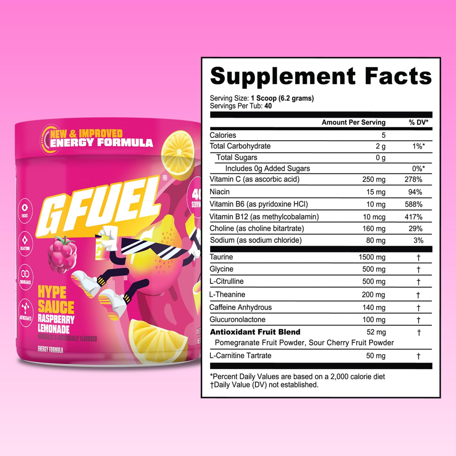G Fuel Hype Sauce in a gamer setup supports focus during matches.