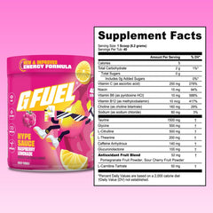 G Fuel Hype Sauce in a gamer setup supports focus during matches.