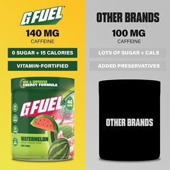 G Fuel Watermelon mixed drink in glass, refreshing and sugar-free