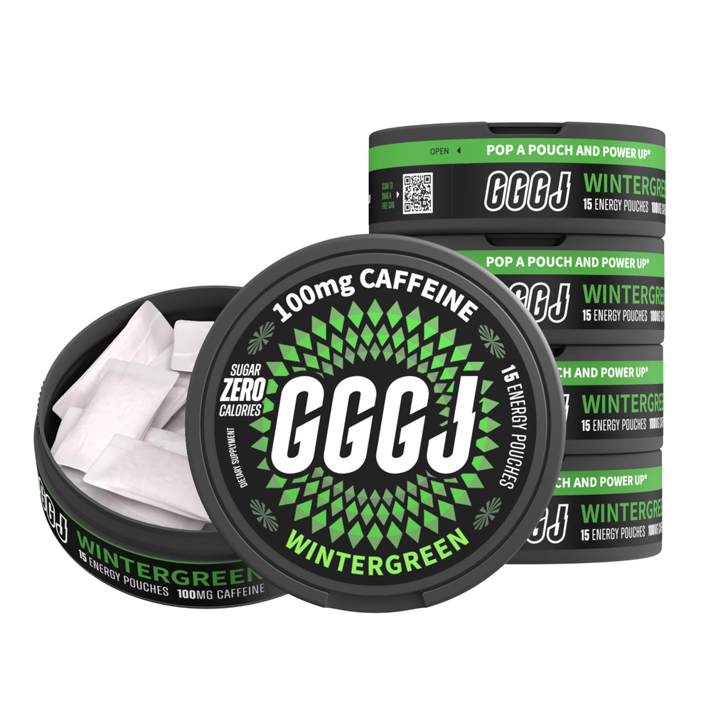GGGJ caffeine nootropic wintergreen can for on-the-go energy