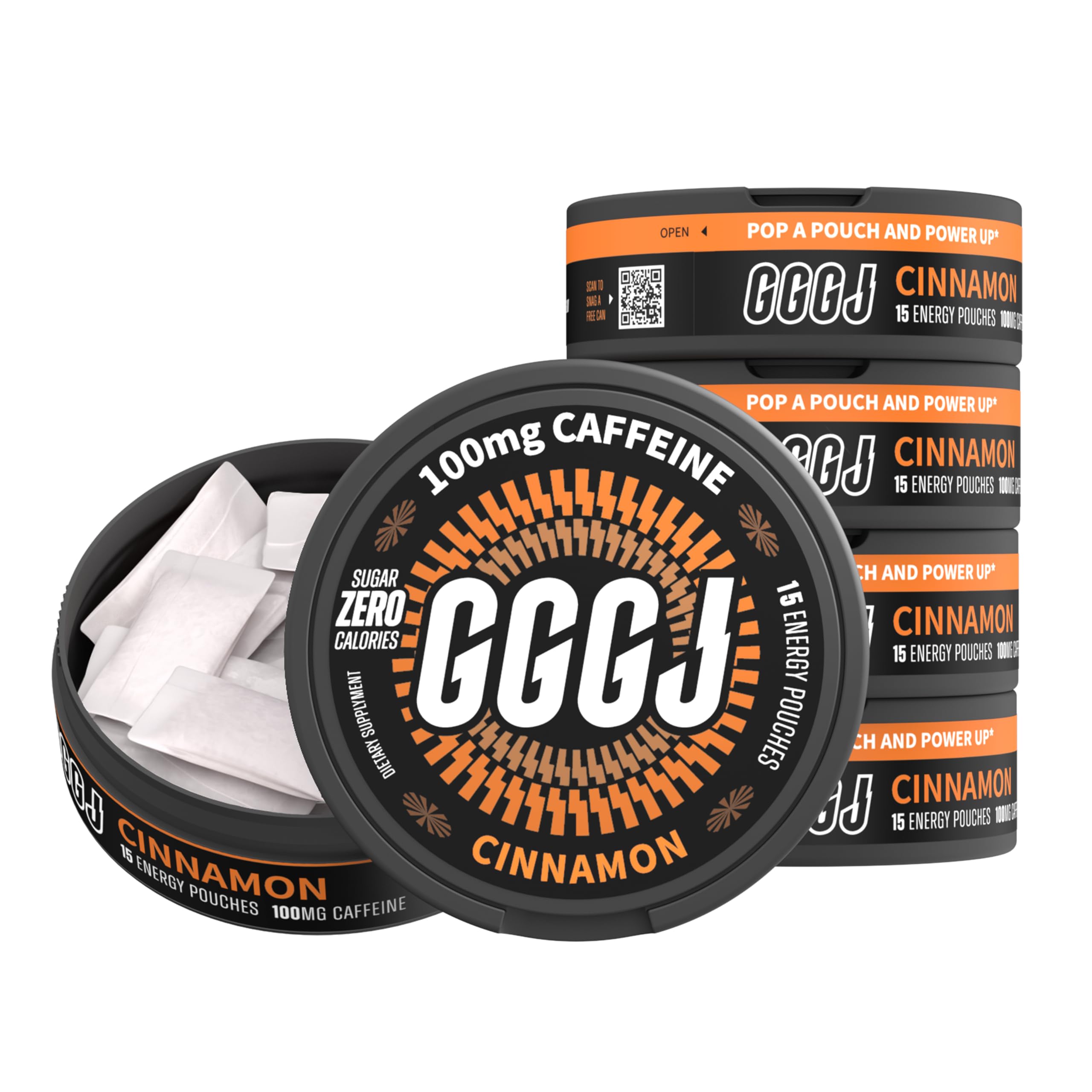 GGGJ Cinnamon nootropic can, ideal for on-the-go focus.