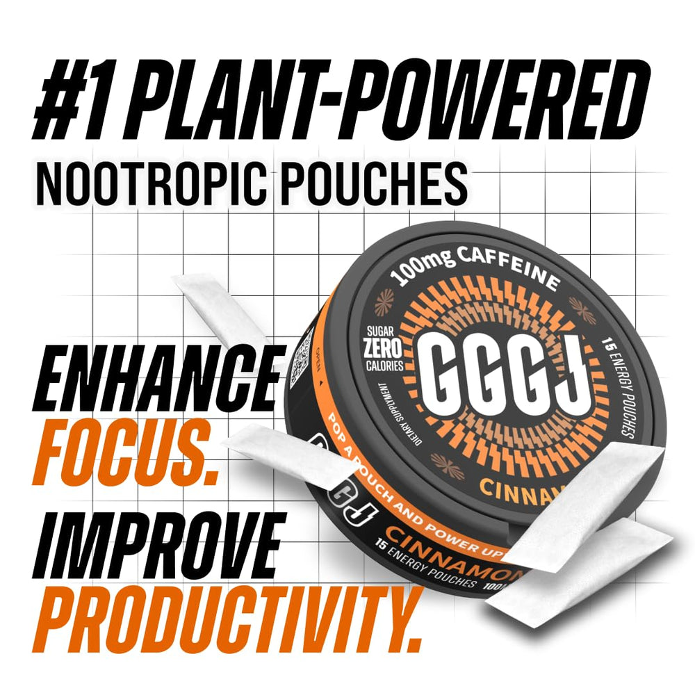 GGGJ Cinnamon pouch open, ready for discreet energy boost.