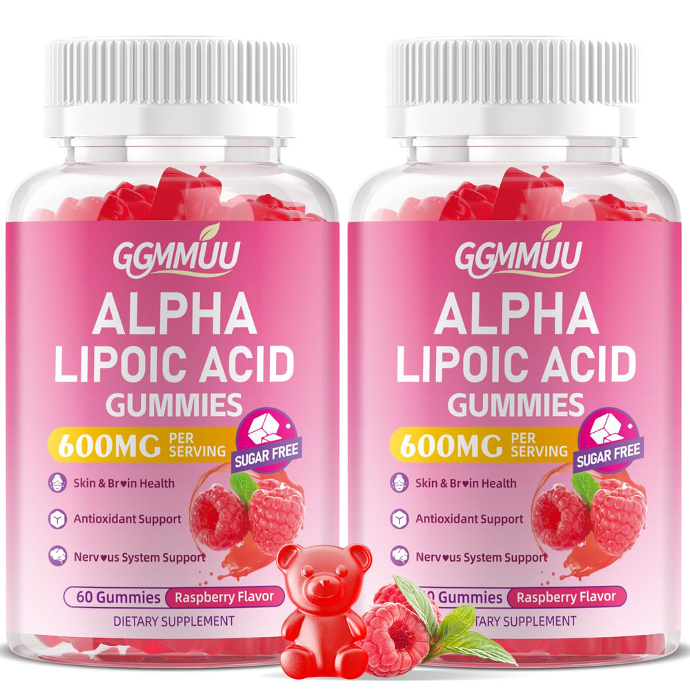 GGMMUU Alpha Lipoic Acid Gummies 600mg bottle for easy daily antioxidant support