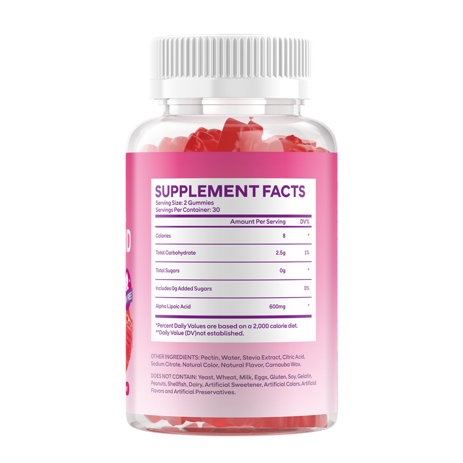 GGMMUU Alpha Lipoic Acid Gummies close-up texture showing chewy consistency