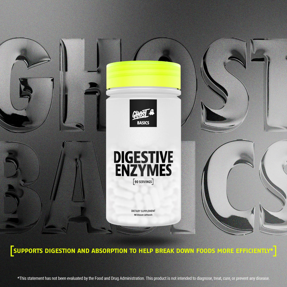 GHOST Basics capsules in hand for convenient daily use.