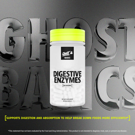 GHOST Basics capsules in hand for convenient daily use.