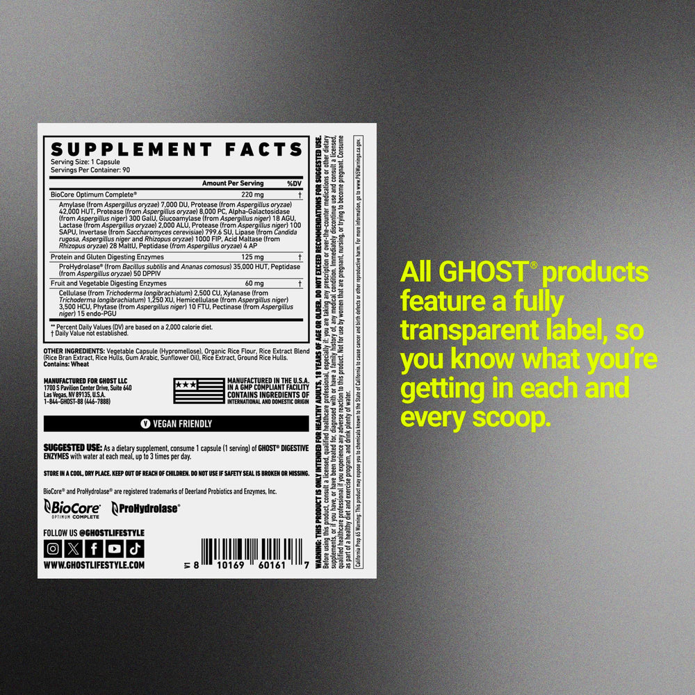 GHOST Basics packaging ready for travel and gym bags.