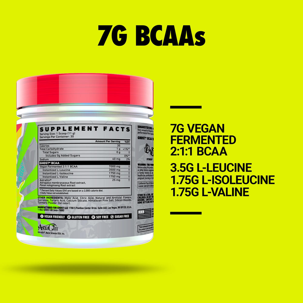 Ghost BCAA Pineapple mixed drink served cold for hydration during training.