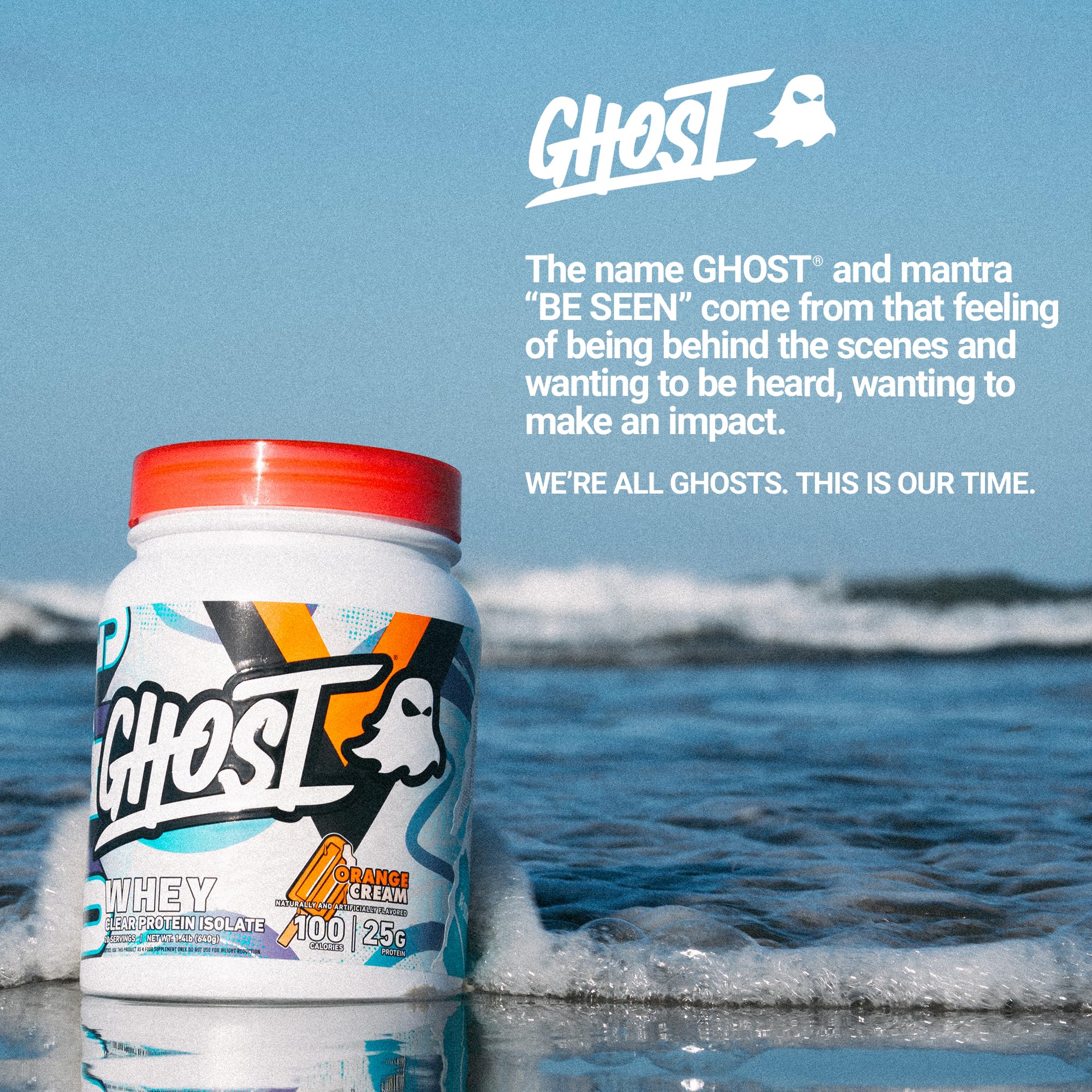 Athlete with GHOST Clear Whey Orange Cream supports post-workout recovery.