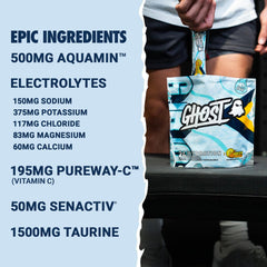 GHOST Hydration Lemon Crush stick dissolving before mixing
