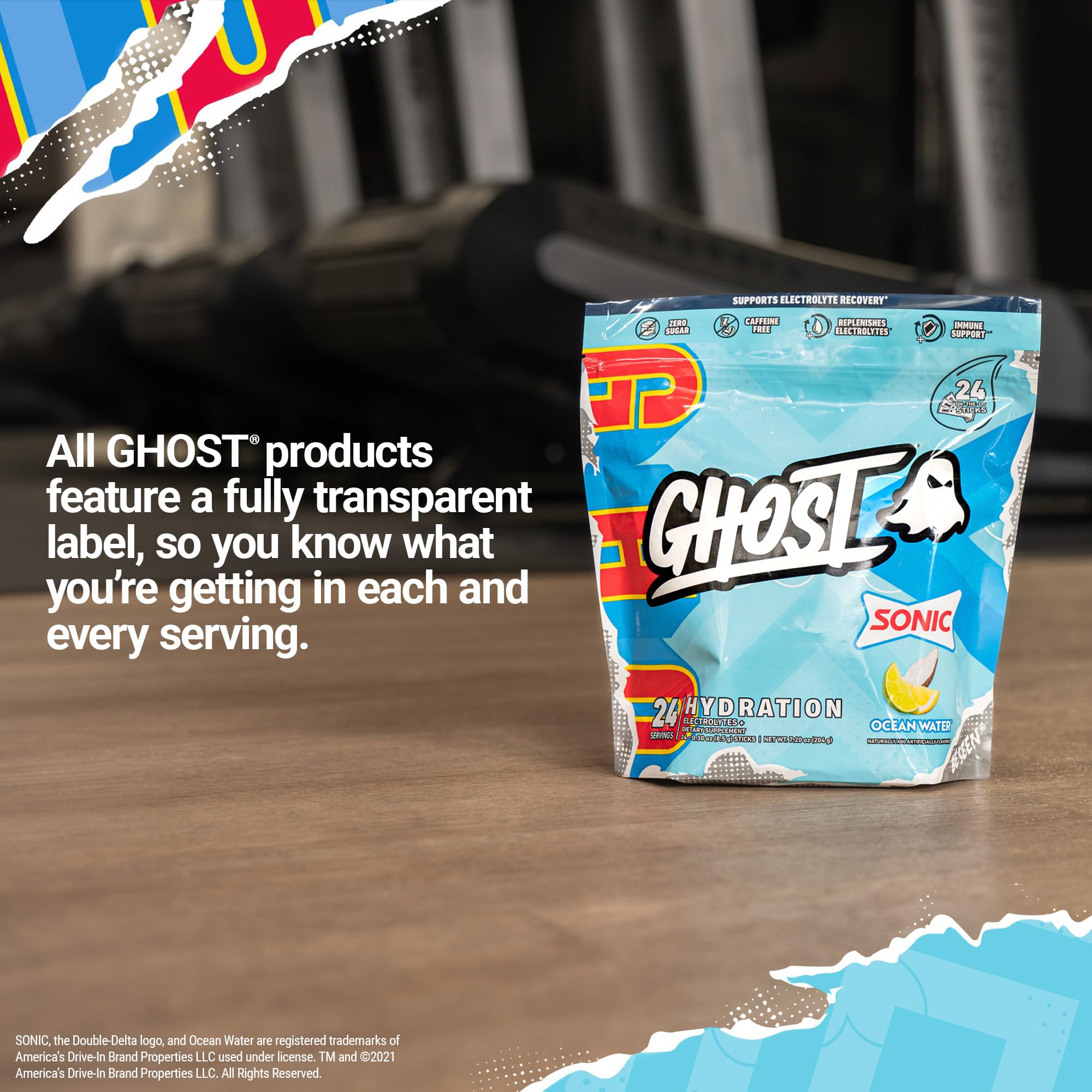 Athlete hydrating with GHOST Hydration during training.
