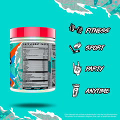 GHOST Intra transparent label emphasizes openness about active ingredients.