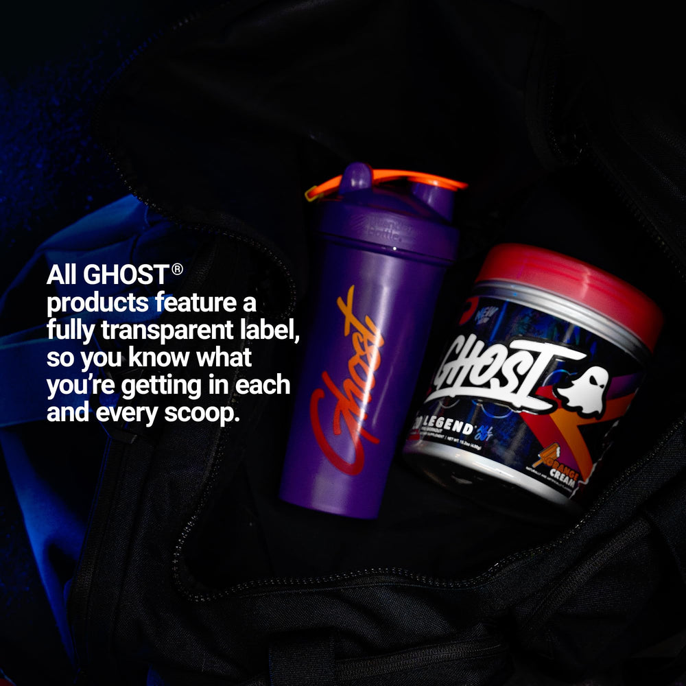 Pre-workout scene with athlete highlights caffeine for focused sessions.