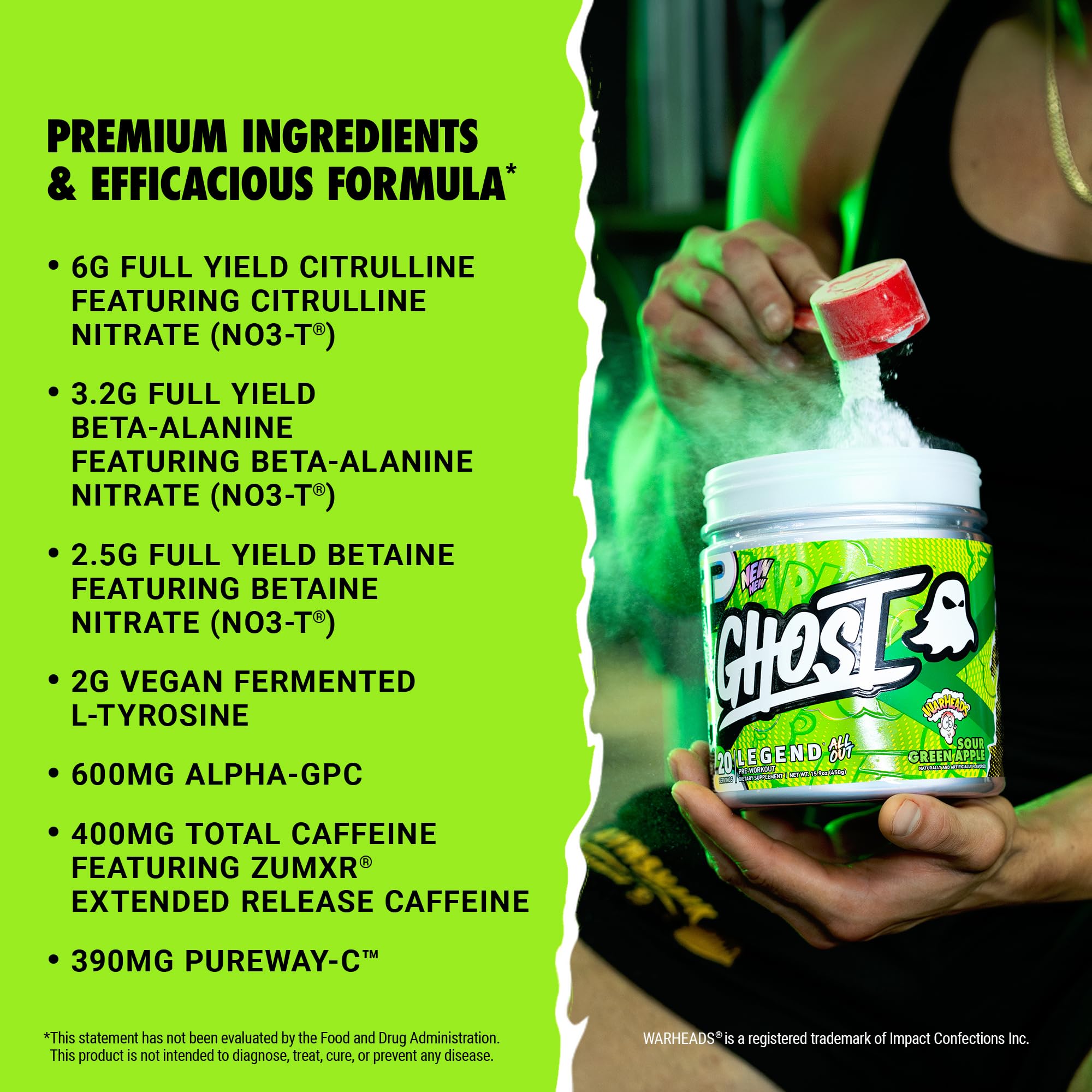 GHOST Legend All Out mix in shaker demonstrates quick, flavorful hydration before training.