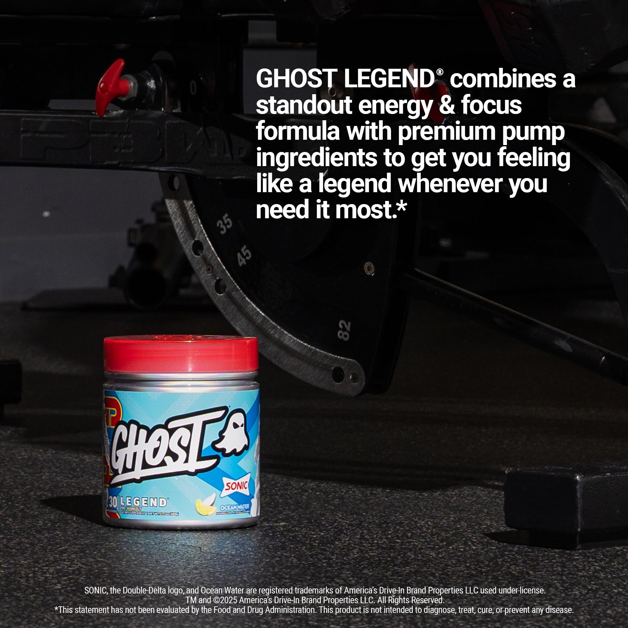 GHOST Legend NeuroFactor and citrulline close-up highlights focus and pumps