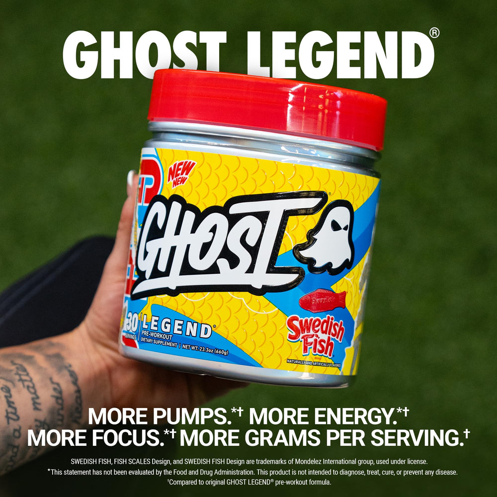 Ghost Legend scoop beside the tub highlighting precise dosing for pumps