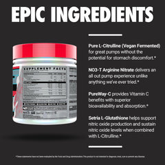 GHOST Pump Natty vegan-fermented citrulline visual for smoother pumps.