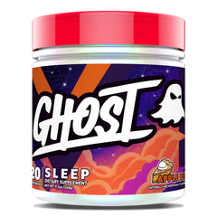Ghost Sleep Apple Pie bottle front shows gluten-free and sugar-free labeling.