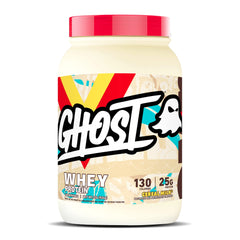 GHOST Whey Cereal Milk tub with transparent label for clear nutrition and post-workout protein option
