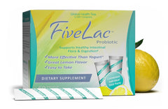 GHT FiveLac Lemon probiotic box for convenient daily digestive support