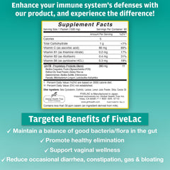GHT FiveLac Lemon Probiotic packets arranged for convenient daily use.