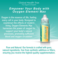 GHT Oxygen Elements Max bottle side view highlighting compact bottle for on-the-go support.