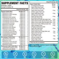 Gifinary 24 strains label highlights diverse probiotic coverage