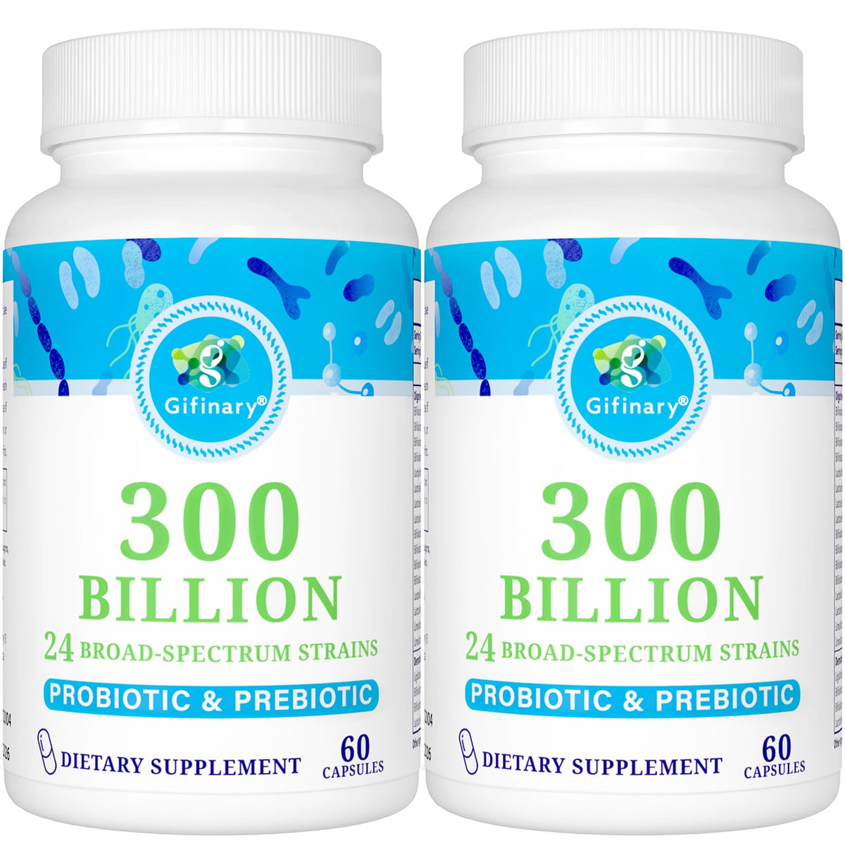 Gifinary probiotics bottle pour for daily gut support
