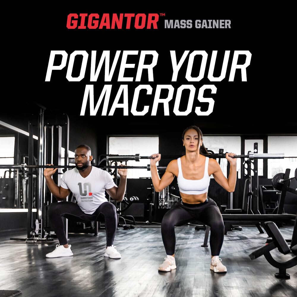 Gigantor Mass Gainer vanilla shake glass with smooth texture and flavor