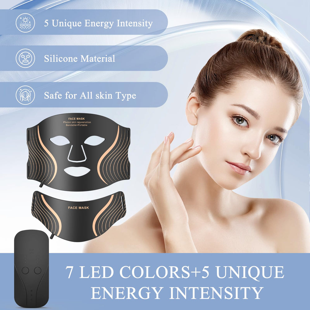 GIHWRRI rechargeable LED mask offers cordless convenience.