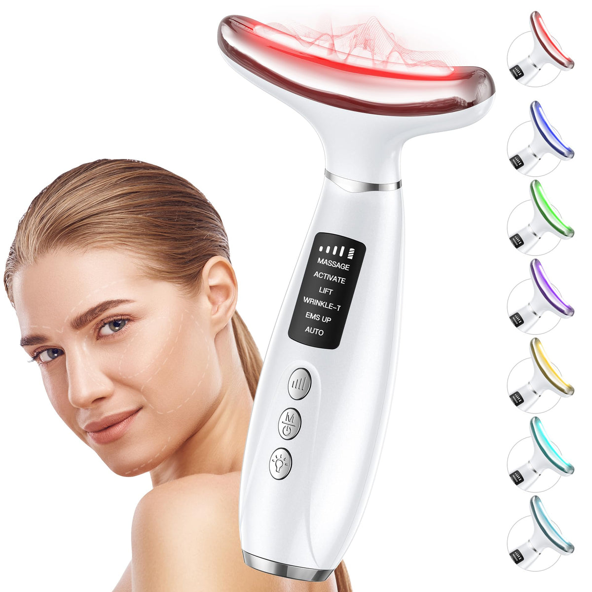 GIHWRRI red light face therapy for radiant skin and even tone