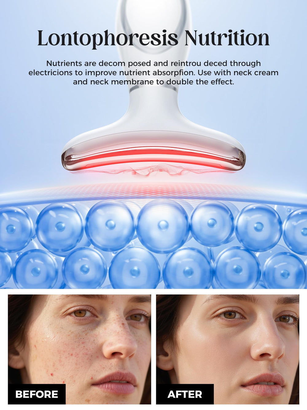 GIHWRRI seven-color LED therapy for face and neck reduces dullness