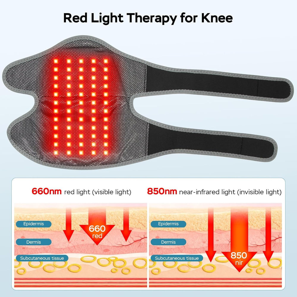 GINEKOO knee massager side view demonstrating portability and ergonomic fit