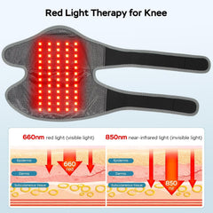 GINEKOO knee massager side view demonstrating portability and ergonomic fit