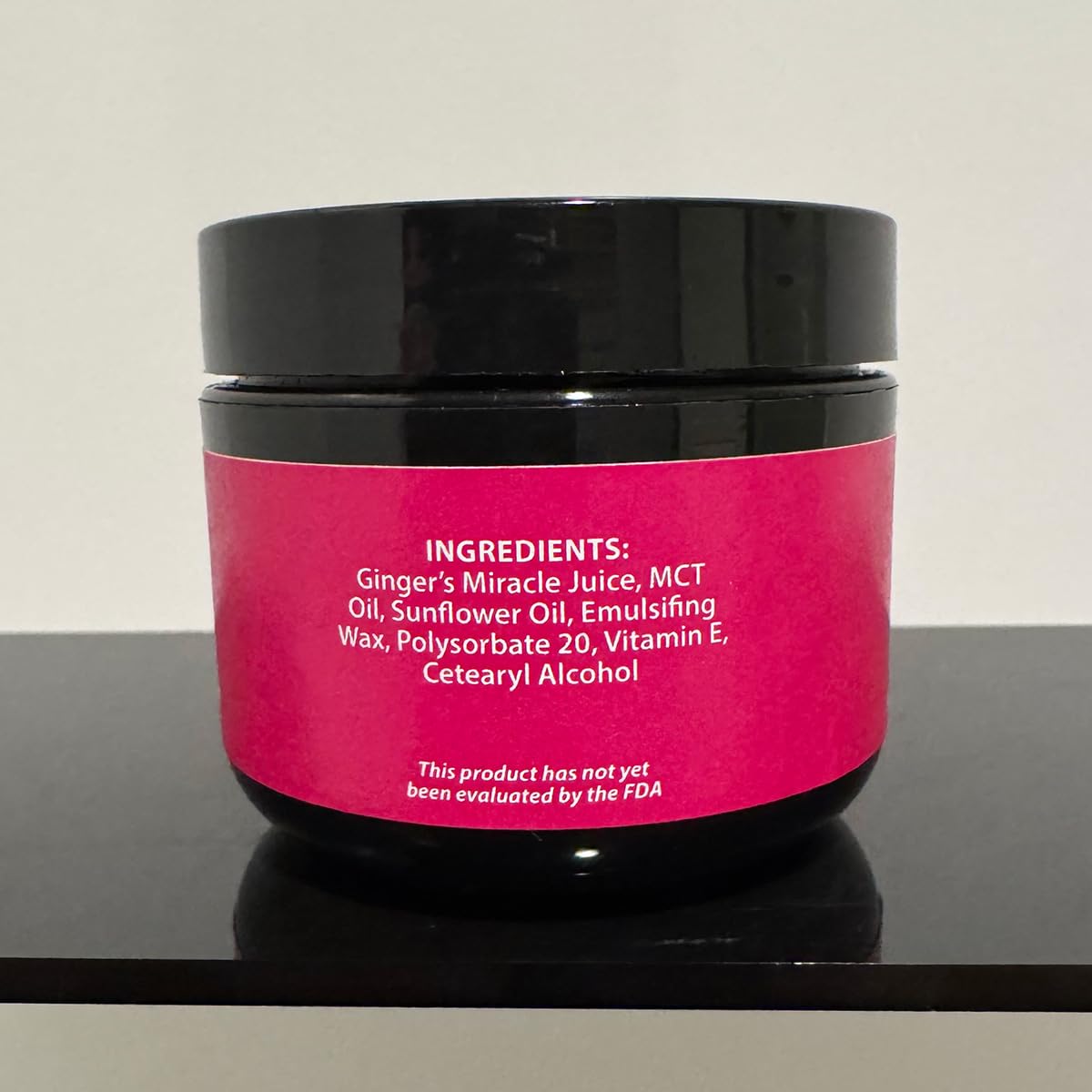 Ginger's Miracle Cream texture showcase highlighting deep moisturization