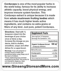 GinsengStoreAndMore Cordyceps Militaris fruiting-body closeup highlighting authentic mushroom source.