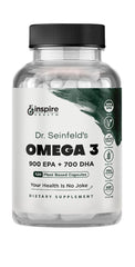 GINSPIRE NUTRITION algae omega-3 bottle front showing plant-based source